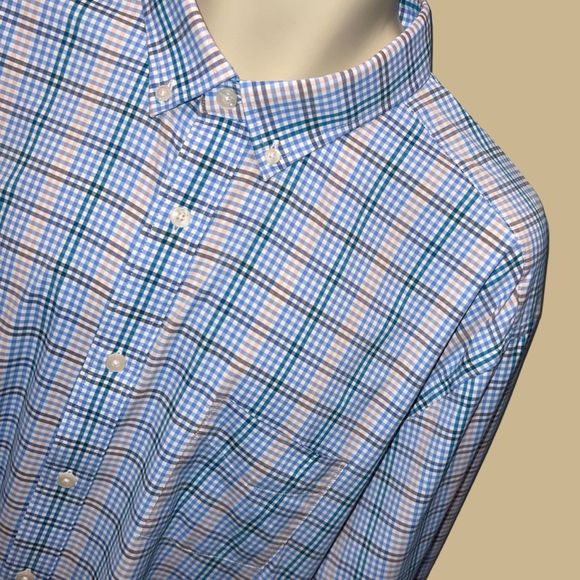 UNTUCKit Relaxed Fit Long Sleeve Plaid Shirt Size XXL - Picture 1 of 3